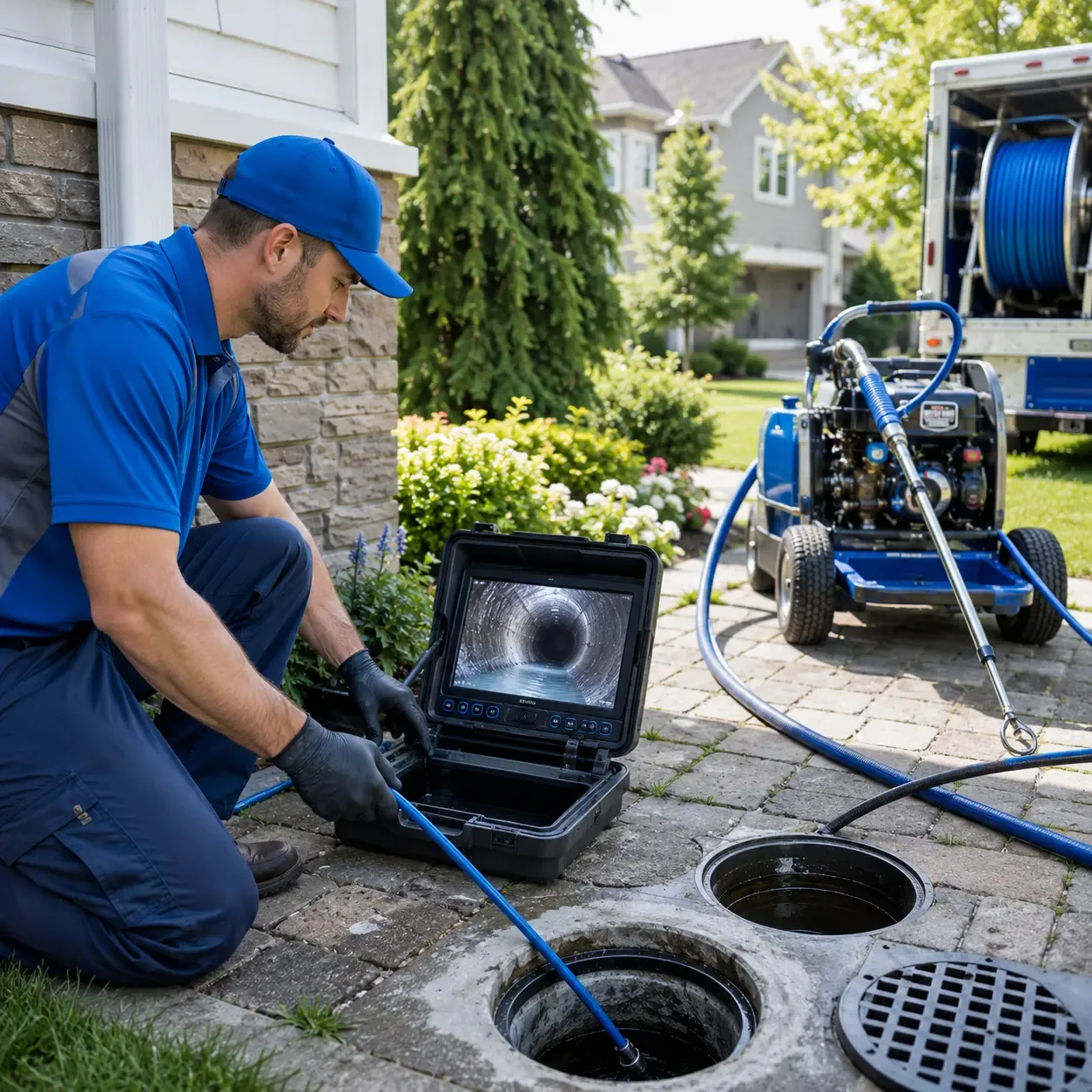 Outdoor drain cleaning professionals serving Castine, ME