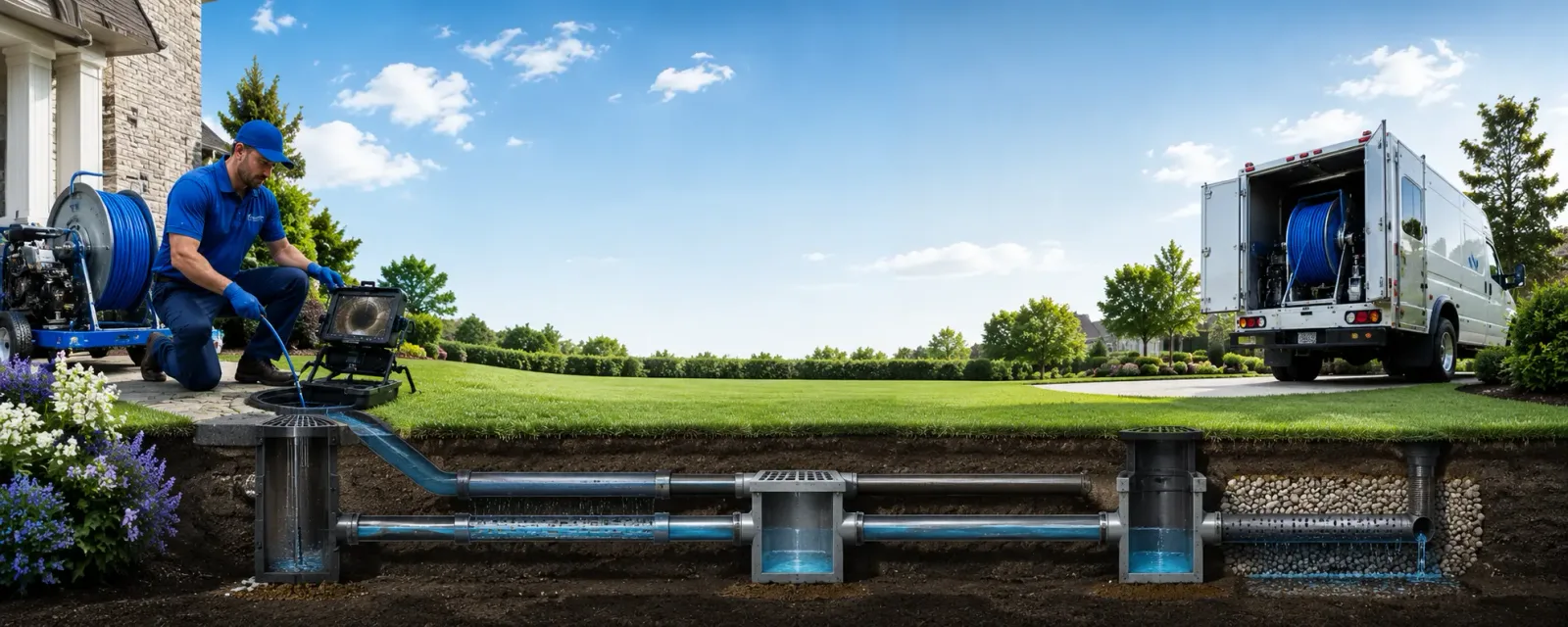 Outdoor drain cleaning information for Castine, ME